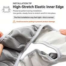 1pc Winter Plush Steering Wheel Cover, Universal Fit, Soft Warm & Elastic 3D Texture, Suitable For 15 Inch/38cm Steering Wheel, Car Interior Accessory - 37-38cm 14.5-15 Inches - View 8