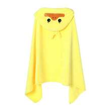 1pc Cartoon Hooded Toddler Bath Towel, Baby Bathrobe, Perfect For Bathroom, Bedroom, Beach Or Home Use - Little Yellow Duck - View 2