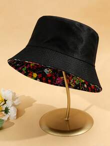 1pc Men's Colorful Graffiti Print Reversible Bucket Hat, Outdoor Fashion Sun Hat - Multicolor - View 5