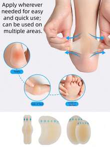 Anti-Friction Foot Pads, Special Cushion And Non-Slip Pads Designed For Foot Care, Suitable For Invisible Blister Patches And Anti-Friction Heel Protection Pads, Applicable For Outdoor, Sports, Travel, Modeling, Home, Office And School. - Thick style - View 5