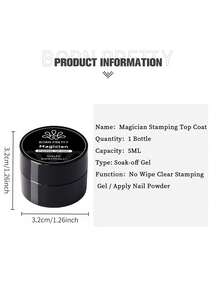 BORN PRETTY 5ml Magician Print Sealant, Suitable For Nail Art Printing, Gel Nail Polish Powder Application, Easy To Use - Top Coats - View 2