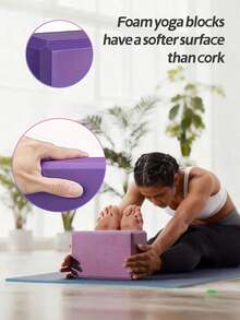 Non-Slip Yoga Blocks Pilates Blocks Enhance Stability Balance And Deep Stretching For Pilates Meditation Balance Stretching Deep Poses Dance For Home Gyms And Yoga Studios Yoga Accessory Yoga Equipment - Multicolor - View 11