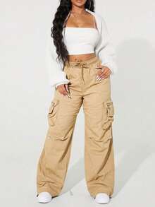 Women Jeans - Khaki - View 6