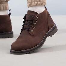 Timberland New Outdoor Mid-Top Work Boots, Grip & Water-Resistant Men's Martin Boots - Dark Coffee - View 5