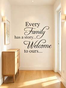 1 Set Fashion Farmhouse Style Family Quote Wall Decals, Easy To Install Self-Adhesive Matte PVC Stickers, Suitable For Entryway, Living Room Home Decor - one-size - View 7