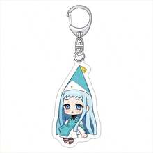 1pc Pointy Hat Magic Workshop Chibi Acrylic Keychain, Cocoa Chiffon Agate Anime Peripheral Pendant, Backpack Bag Charm Small Gift - Multicolor - View 4