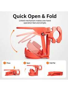 Giá đỡ cốc xe máy đa năng, giá đỡ đồ uống gắn tay lái gấp gọn, phù hợp cho xe đạp, xe ATV, xe bãi biển đa năng, xe scooter, xe lăn, giá đỡ chai nước điều chỉnh được, giá đỡ cốc xe máy, giá đỡ cốc ô tô gấp gọn - màu đen - Xem 2