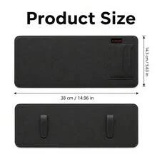 XIJIANBAO Car Sun Visor Extender, Multi-Functional Storage Panel, PU Leather, Can Store Cards, Anti-Glare, UV Protection, Adjustable Back Clip, Suitable For Various Car Models, Car Interior Accessories, Holiday Gift For Car Enthusiasts - A - View 2