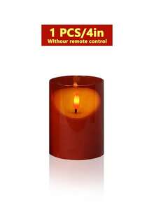 3pcs Red Flameless Candle Lights With Timer Remote Control, Battery Powered Red Warm Light, Suitable For Christmas, Halloween, Valentine's Day, Mother's Day, Dining Table, Wedding, Party, Gift, Holiday - Red-warm Light - View 10