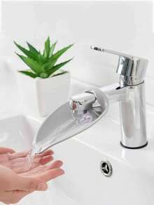 2pcs Silicone Faucet Extender, Bathroom & Kitchen Faucet Water Guide Splash Guard Extension - A - View 5