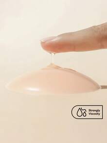 40pcs Invisible Round Silicone Nipple Covers, (Including 20pcs Non-Woven Flower-Shaped Nipple Covers) Invisible Self-Adhesive Pads With Comfortable Soft Cushion In The Center, Suitable For Deep V-Neck And Strapless Dresses, Discreet Coverage For Daily Wear - Thick style - View 10