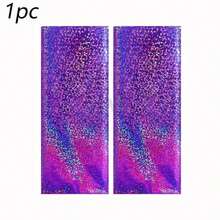 1/2pcs Purple Holographic Laser Tablecloth, Bright Purple Plastic Tablecloth, 54" X 108" Foil Disposable Rectangular Tablecloth, Suitable For Birthday Party, Wedding Anniversary, Bachelor Party, Dining Table Decor - Multicolor - View 7