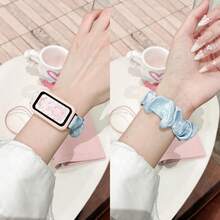 1pc Watch Band + 1pc Silicone Protective Case (Combo Set) Multi-Functional Daily Watch Band, Fashion Headband Design, Compatible With Huawei 11pro/11/10/9/8, Quick Release Button Design, Supports NFC Version Sharing, Compact And Exquisite, Smart Sports Accessory - Multicolor - View 4