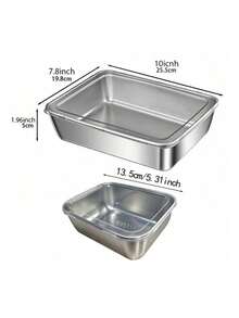 3pcs Stainless Steel Airtight Food Storage Containers With Lids, Leak-Proof Stackable Metal Lunch Boxes, Refrigerator & Freezer Food Storage Containers, Suitable For Kitchen & Picnic - Multicolor - View 4