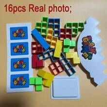 Juguete de apilamiento para aliviar el estrés, juguete de alivio del estrés para la oficina, juguete de apilamiento de bloques de equilibrio divertido para el escritorio (color aleatorio) - Multicolor - Ver 8