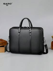 saroxi 1 buah Tas Selempang Pria, Tas Jinjing Klasik Kapasitas Besar untuk Laptop, Dapat Menyimpan Dokumen dan Perlengkapan Kantor, Cocok untuk Perjalanan Bisnis, Gaya Minimalis, Hadiah untuk Pria - MultiWarna - View 14