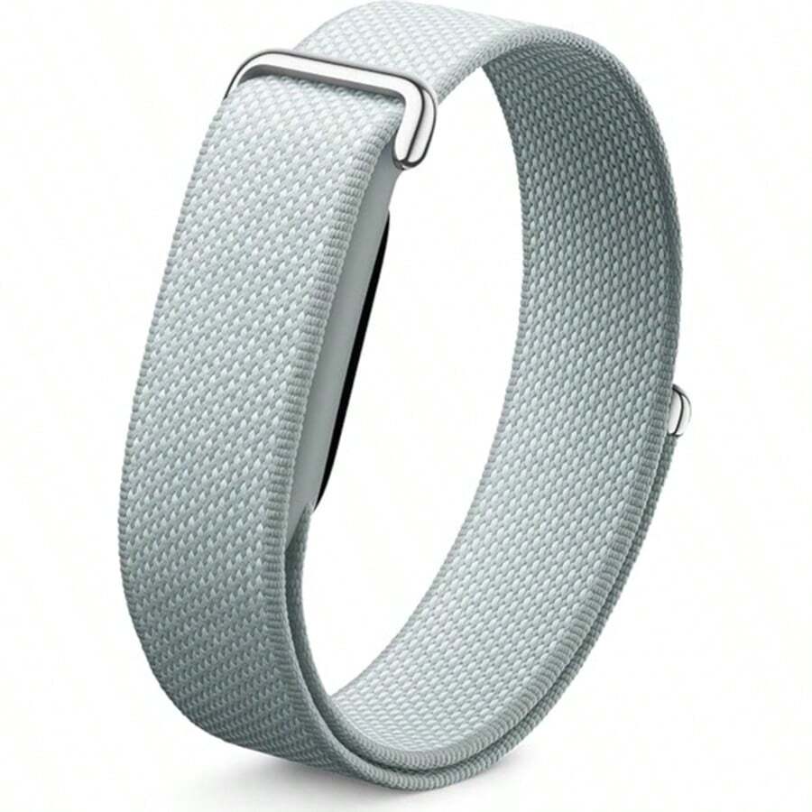 Air Replacement Watch Band 18mm Nylon Braided Sports Strap Adjustable Hook & Loop Wristband Breathable Lightweight Fitness Tracker Accessory