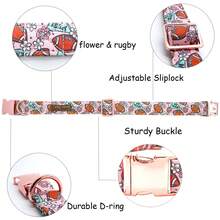 Bobo Rainbow Autumn Cute Pet Collar Heavy-Duty Adjustable Anti Suffocation Collar Suitable For Medium And Large Dogs Used For Training Walking And Outdoor Specific Necklaces - Pink - View 3