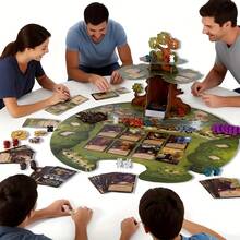 Exquisite Paper & Wood Root Board Game Set, Strategy Adventure Party Tabletop Game For Family Game Night Adults Teens Holiday Gathering Travel Entertainment - Multicolor - View 2