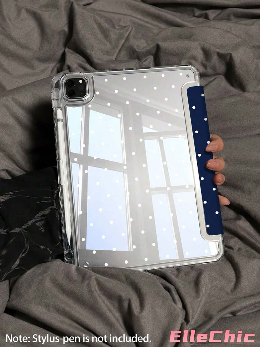 Blue Polka Dot Protective Case, Compatible With IPad Air 8(M4)2026(11 Inch), Air 4/5 10.9 Inch, 7/8/9 Gen 10.2 Inch, Built-In Pen Slot, Compatible With Samsung Tab S6 10.4 Inch, Compatible With Kindle 11th Gen(2022/2024), Kindle Clara 2E, Clara Colour, Clara BW (6 Inch) And Libra Colour (7 Inch), Cute Sweet Fashion Design, Suitable For Birthday And Holiday