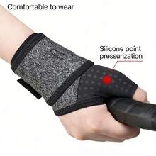 1pc Women's Soft Thumb Compression Wrist Support Band, Suitable For Sports, Work, Typing, Sleeping - Left - View 9