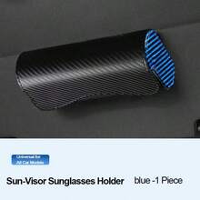1pc Car Multi-Function Glasses Holder, Universal Car Sun Visor Glasses Case, Portable Glasses Clip, Fashion Glasses Storage Rack, Black/Silver/Red/Blue Multiple Colors Available - A - View 14