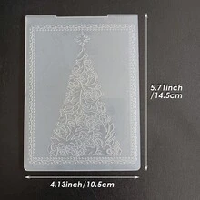 Christmas Embossing Plate Template, Winter Snowflake Gift Christmas Hanging Decoration Pattern DIY, Scrapbook Greeting Card Planner Decoration, Compatible With Most Embossing Machines - Christmas - View 11