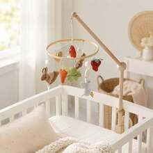 Cartoon Rabbit Forest Leaf Mushroom Bed Mobile, Fairy Tale Toy, Cute Hanging Bed Mobile For Baby, Cartoon Duck Sorting Toy, Multi-Functional Early Education Toy, Develop Baby's Concentration, Parent-Child Interactive Game, Christmas Halloween Sorting Gift - Multicolor - View 1