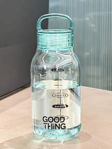 Japanese-Style Minimalist Transparent Polycarbonate Water Bottle, Leak-Proof, High-Temperature Resistant, Portable Tumbler For School, Home, Office, Outdoor, Convenient Carry, Durable And Stylish For Everyday Use - Multicolor - View 18