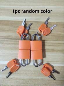 8/4/1pc Keyed Padlock, Suitable For Luggage Lock, Backpack Lock, Gym Locker Lock, Suitcase Lock, Classroom Matching Game, Padlock, Suitcase, Game, Padlock, Lock Box, Christmas - Multicolor - View 20
