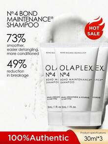 OLAPLEX No.4 Sampo Perbaikan untuk Rambut Rusak, Rambut yang Diwarnai dan Diolah Secara Kimia, Perawatan Rambut yang Mengunci Warna - Sampo 30ml*3 - View 10