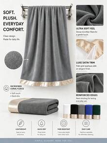 1PC/3pcs Microfiber Towel Set, Soft & Absorbent, Lint-Free, Daily Home Use, Bathroom, Shower, Hair Drying, Sports, Outdoor Travel, Beauty Salon, Autumn Decor, Halloween Gift - Multicolor - View 2