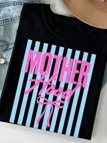 Retro Mutterschaft Shirt, Mama Shirt, Mom Life T-Shirt, Grafisches Mama T-Shirt, Cool Mom Club Shirt, Muttertagsgeschenk - Schwarz - Übersicht 1