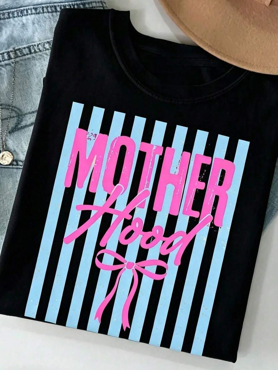 Retro Mutterschaft Shirt, Mama Shirt, Mom Life T-Shirt, Grafisches Mama T-Shirt, Cool Mom Club Shirt, Muttertagsgeschenk - Schwarz - Übersicht 1