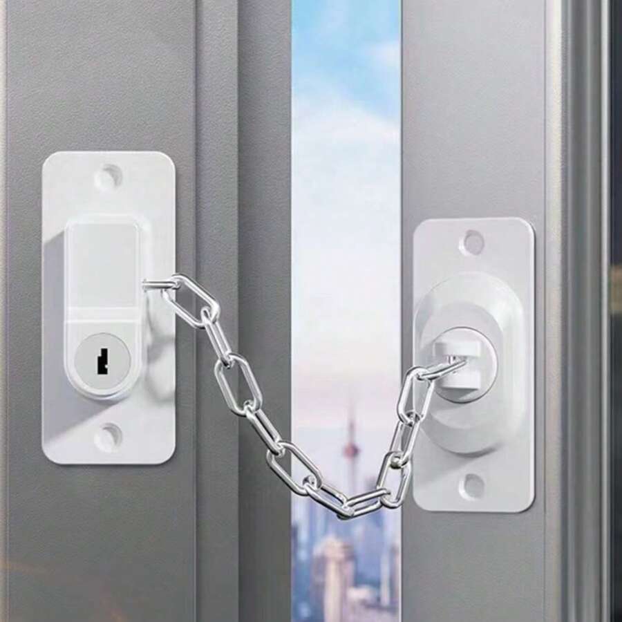 1PC Window Lock Buckle Casement Window Limiter Sliding Door Window Adjustable Safety Lock Child Protection Lock - A - View 1