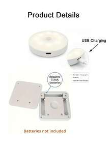 6pcs Smart Motion Sensor Lights, Wireless LED Motion Sensor Cabinet Lights, Suitable For Wall, Cabinet, Room, Kitchen, Closet, Stair, Bathroom, Hallway, Bedroom, Living Room, Home Use, Party And Christmas Decoration - Motion Sensor Night Light - View 11