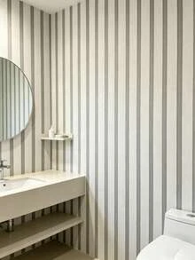 1 Roll Vinyl Wallpaper, Waterproof, Self-Adhesive, Easy To Clean And Easy To Remove. Suitable For Home DIY Decoration, Can Be Applied To Ceilings, Partition Walls And Curved Walls. Suitable For Bedroom And Kitchen Decoration. 17.7 Inches * 39.3 / 118.1 / 196.8 / 393 Inches - 1PC - View 13