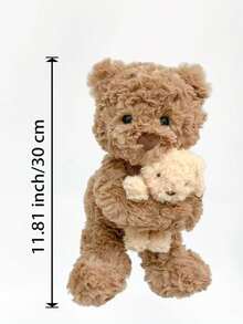 30cm/11.81in Easter Bunny Plush Doll With Small Rabbit - Soft Fluffy Floppy Ear Rabbit Stuffed Animal Doll, Cute Long Ear Design, Perfect For Spring And Easter Decoration, Creative Gift For Children, Friends, Girlfriend Birthday, Valentine's Day, Children's Day - Beige - View 11