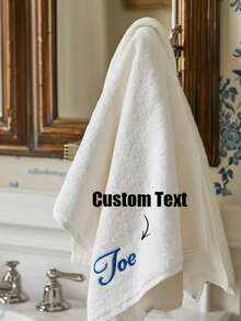 Personalized Embroidered Face Towel, Multi-Color Embroidered Name, Suitable For Pajama Party, Bathroom, SPA, Bridesmaid Gift, Wedding Gift, Love Gift, Party Favor, Hotel Customization, Soft Absorbent Face Towel For Best Friend - Multicolor - View 6