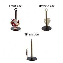 1/2pcs Christmas Paper Towel Holder Stand Santa Claus Reindeer Decor Free Standing Roll Paper Dispenser For Kitchen Countertop Holiday Home Table Decor Gift For A Friend - Multicolor - View 11