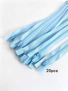 Mixed Color #3 Nylon Zipper, 7.87 Inch Closed Length, Suitable For DIY Handmade Zipper, Can Be Used For Bags, Clothing And Sewing Projects - 20 pcs - View 14