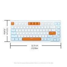 PANDA KYA83 Wired Mechanical Keyboard, Compact 83-Key, RGB Backlit Red Switch Gaming Keyboard, Small Portable Office Computer Keyboard, Compatible With Windows/Tablet Laptop Gaming - View 11