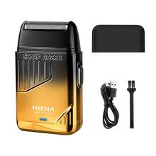 HIENA Portable Electric Shaver For Men, Reciprocating Foil Razor, USB Rechargeable Cordless Beard Trimmer, Gradient Color Mini Travel Shaver, Men Grooming Tool, Ideal Gift For Him - Multicolor - View 12