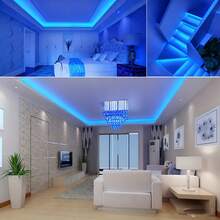 PC White/Warm LED Flexible Light Strip, Self-Adhesive Backing, Suitable For Home Lighting Decoration In Living Room, Bedroom, Kitchen, Ceiling, Stairs | Christmas Halloween Mysterious Atmosphere Lighting - Multicolor - View 5