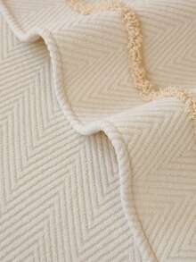 1PC Solid Color Premium Chenille Sofa Cover, Anti-Slip Protection For Living Room Sofa, Suitable For 1-4 Seater Sofa, White Textured Fabric For All Seasons, Living Room Essential | Minimalist Style Sofa Cover | Snug Fit Design, Dedicated Sofa Cover - Beige - View 8