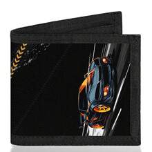 Bifold Wallet, Bifold Card Holder With Car Print Design, Multiple Card Slots, Large Diameter For Banknotes, Zipper Design For Coins. Suitable For School, Travel Use. - Multicolor - View 10