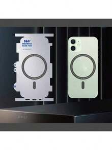 1pc Magnetic Phone Back Film, Compatible With Apple 17/17 Pro/17 Pro Max/Apple Air/Apple 14 Pro/14 Pro Max/Apple 15/15 Pro/15 Pro Max/Apple 16/16 Pro/16 Pro Max, Full Edge Frame Back Film Full Coverage Back Cover Hydrogel Side Protection Film Ultra-Thin Magnetic Back Film Anti-Drop Soft Sticker TPU Back Protection Film - Clear - View 9