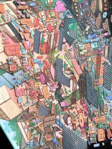 3D Layered Stereoscopic Scene Stickers Vintage Small Town Street Landscape Stackable Collage Stickers Aesthetic Scrapbook Material Adult DIY Handmade Kit Stress Relief Hobby Gift Halloween Christmas Party Decoration - A - View 7