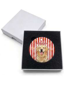 Personalized Pet Portrait Ceramic Ornament: Dog Cat Photo Striped Ornament, Cute Ornament Gift For Pet Owner, Pet Memorial Gift, Christmas Photo Ornament - White - View 16