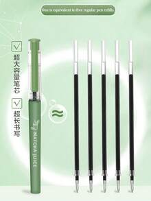 1pc Random Color/6pcs Creative Ballpoint Pens, Large Capacity, 0.5mm Quick-Dry, Black Ink, Suitable For Note-Taking, Writing And Answering Questions. Personalized Design, Suitable For Students, Teachers And Office Staff. Meets Daily Writing Needs, School Supplies, School Pens, Ideal Student Birthday Gift, Christmas Gift - Multiple Styles - View 4